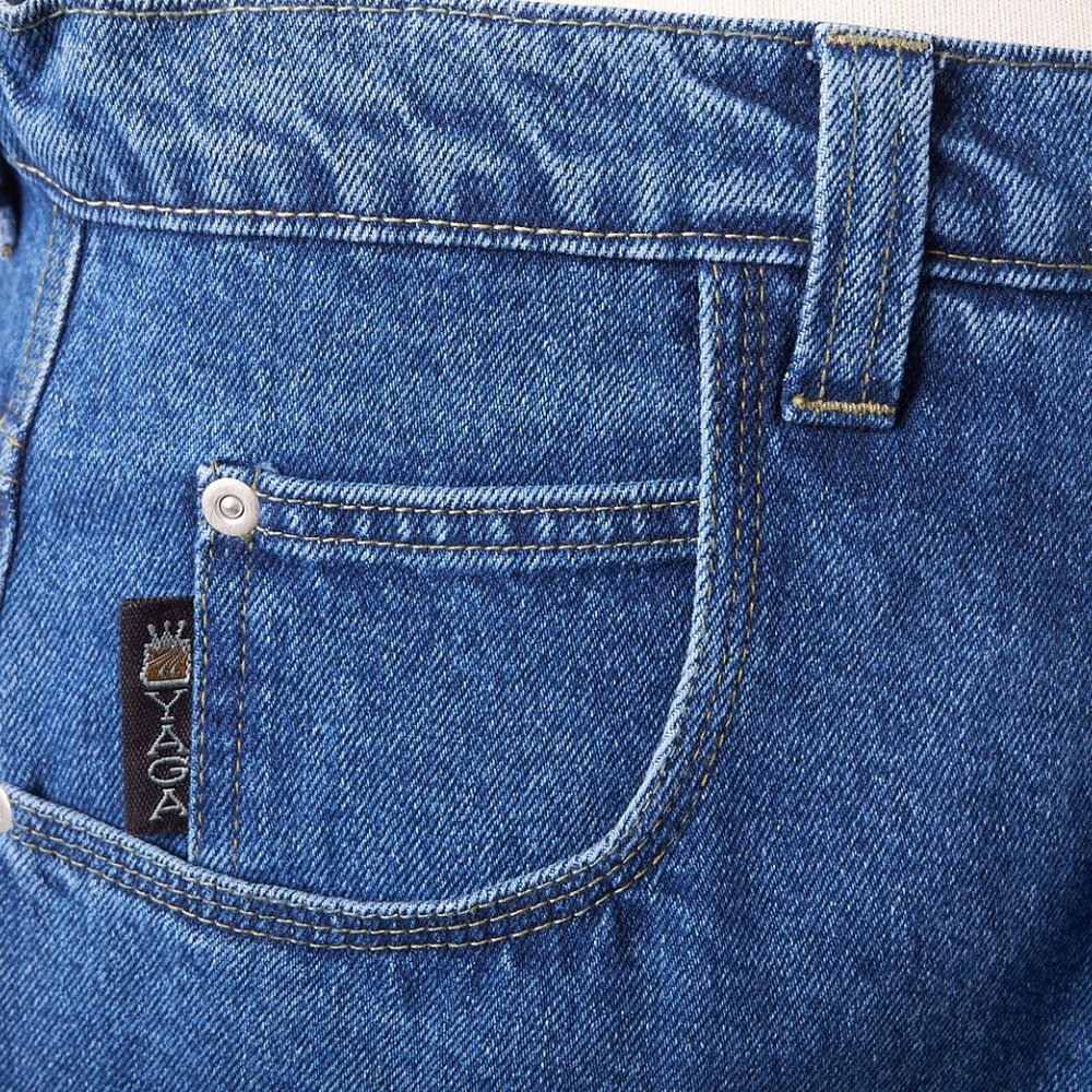 Vintage 1990s Yaga Skateboarding Denim Shorts